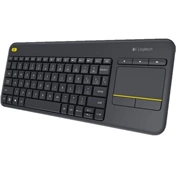 LOGITECH KEYBOARD K400 Plus TouchPad HUN sötét szürke