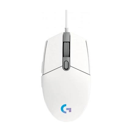 LOGITECH MOUSE G102 Lightsync fehér