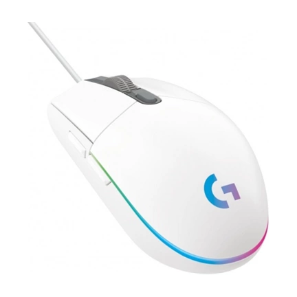 LOGITECH MOUSE G102 Lightsync fehér