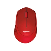LOGITECH MOUSE M330 Silent Plus Wireless Red