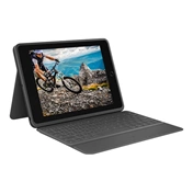 LOGITECH Rugged Folio iPad 7-8-9 grafitszürke UK