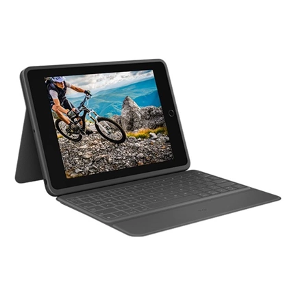 LOGITECH Rugged Folio iPad 7-8-9 grafitszürke UK