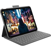 LOGITECH Slim Folio - Oxfordi szürke - UK - iPad (10th gen)