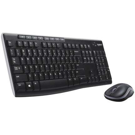 LOGITECH Vezeték Nélküli billentyűzet + egér DESKTOP MK270 UK