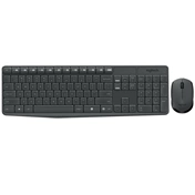 LOGITECH Wireless Combo MK235 Fekete Német