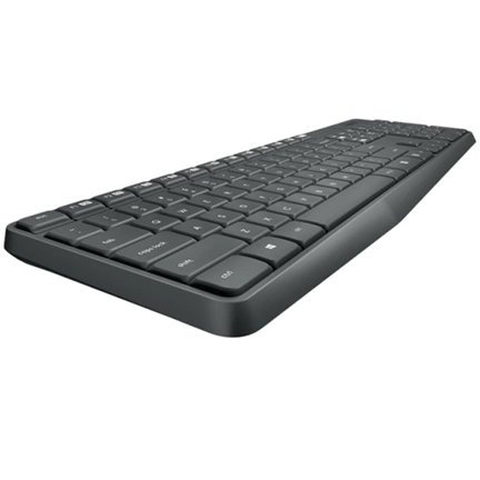 LOGITECH Wireless Combo MK235 Fekete Német