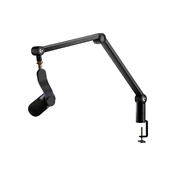 LOGITECH Yeticaster GX Dynamic RGB Gaming Mic with LIGHTSYNC and Premium Desktop Microphone Boom Arm - BLACK