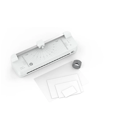 Laminálógép, beépített vágógéppel, A3, 80-125 mikron, HP "Onelam Combo", fehér