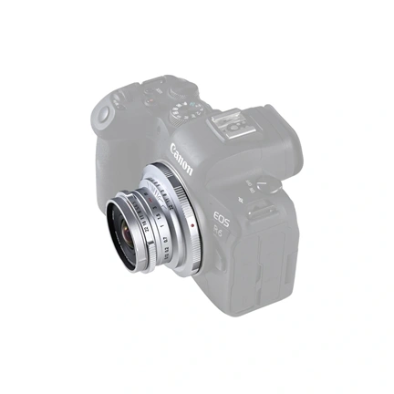 Laowa 15mm f/5 Cookie FF Silver Canon RF objektív