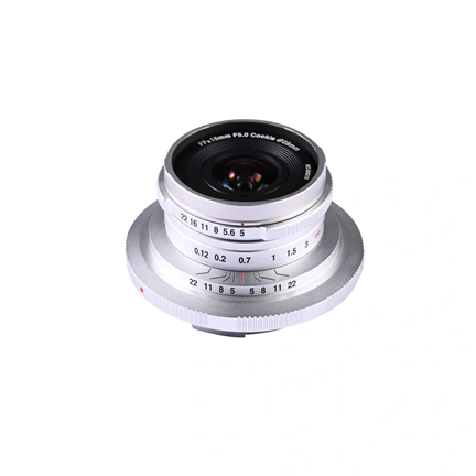Laowa 15mm f/5 Cookie FF Silver Canon RF objektív