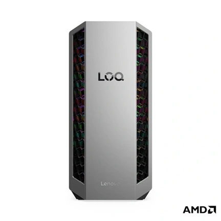 Lenovo LOQ Tower 26ADR10 gaming PC, AMD Ryzen 7 8745HX, 16GB DDR5, 512GB SSD, RTX 5060 8GB, nincs OS