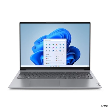 Lenovo ThinkBook 16 G6 ABP notebook WUXGA, AMD Ryzen 5 7430U, 16GB, 512GB SSD, nincs op. rendszer, sarkvidéki szürke