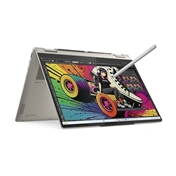 Lenovo Yoga 7 2-in-1 14AGP11 notebook 14" WUXGA OLED, AMD Ryzen AI 5 435, 16GB, 1TB SSD, OS és töltő nélkül, kagylóbézs
