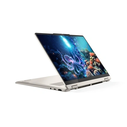 Lenovo Yoga 7 2-in-1 14AGP11 notebook 14" WUXGA OLED, AMD Ryzen AI 5 435, 16GB, 1TB SSD, OS és töltő nélkül, kagylóbézs