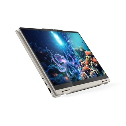Lenovo Yoga 7 2-in-1 14AGP11 notebook 14" WUXGA OLED, AMD Ryzen AI 5 435, 16GB, 1TB SSD, OS és töltő nélkül, kagylóbézs
