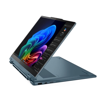 Lenovo Yoga 7 2-in-1 14AKP10 notebook 14" WUXGA OLED, AMD Ryzen AI 5 340, 16GB LPDDR5x, 512GB SSD, nincs OS, Tidal Teal
