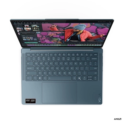 Lenovo Yoga Slim 7 14AKP10 notebook 14" 2,8K OLED, AMD Ryzen AI 7 350, 16GB, 1TB SSD, Windows 11 Home, tajtékzöld