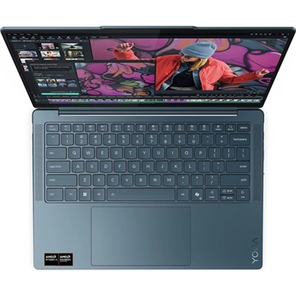 Lenovo Yoga Slim 7 14AKP10 notebook 14" WUXGA OLED, AMD Ryzen AI 5 340, 16GB LPDDR5x, 512GB SSD, Win 11 Home, tajtékzöld
