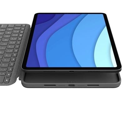 Logitech Combo Touch iPad Pro 12.9" (5. generáció), szürke - US