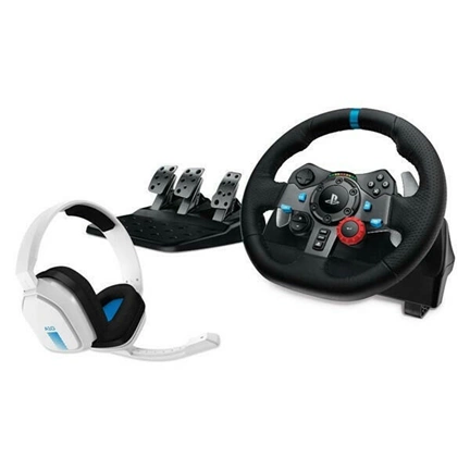 Logitech G29 Driving Force USB Kormány Black + Astro A10 Gaming headset White