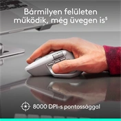 Logitech MX Master 4 for Mac vezeték nélküli egér haptikus visszajelzéssel, 8000dpi, Space Black