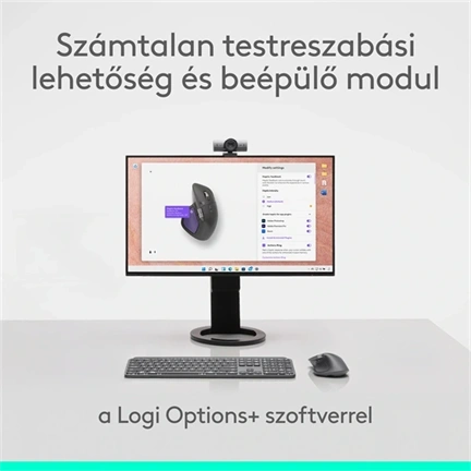 Logitech MX Master 4 for Mac vezeték nélküli egér haptikus visszajelzéssel, 8000dpi, Space Black