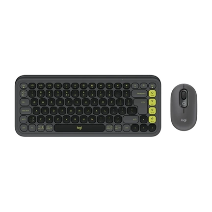 Logitech Pop Icon Wireless Keyboard Combo Graphite US
