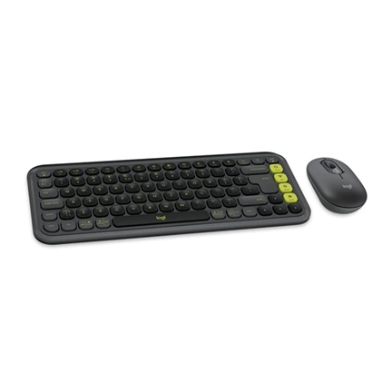 Logitech Pop Icon Wireless Keyboard Combo Graphite US