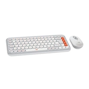 Logitech Pop Icon Wireless Keyboard Combo Off White US