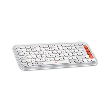 Logitech Pop Icon Wireless Keyboard Combo Off White US