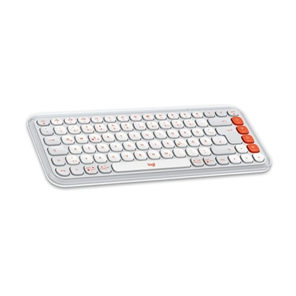 Logitech Pop Icon Wireless Keyboard Dirty White US