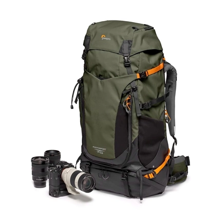 Lowepro PhotoSport hátizsák PRO 70L AW IV (M-L), sötétzöld