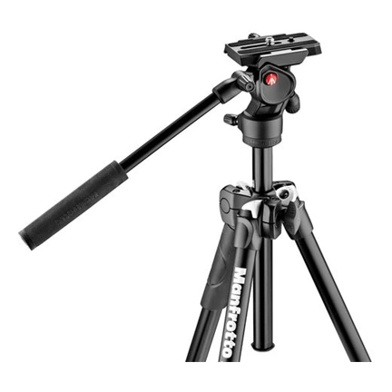 Manfrotto 290 Light 3 szekciós alu fotó állvány és BeFree live fluid videó fej állványszett Manfrotto 290 Light 3 szekciós alu fotó állvány és BeFree live fluid videó fej állványszett
