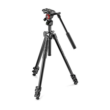 Manfrotto 290 Light 3 szekciós alu fotó állvány és BeFree live fluid videó fej állványszett Manfrotto 290 Light 3 szekciós alu fotó állvány és BeFree live fluid videó fej állványszett