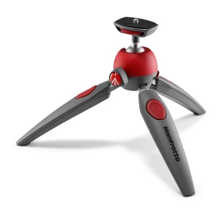 Manfrotto Pixi Evo 2 szekciós mini asztali állvány piros