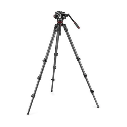 Manfrotto 504x fluid videó fej és 536 4 szekciós karbon videó állvány szett