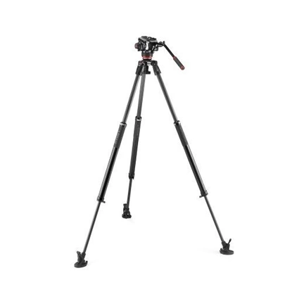 MANFROTTO 504x fluid videó fej 635 fast karbon szimpla lábú állvánnyal