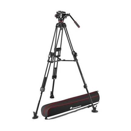 MANFROTTO 504x fluid videó fej 645 fast alu ikerlábas állvánnyal