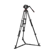 Manfrotto 504x fluid videó fej és alu ikerlábas videó állvánny földterpesz állványszett Manfrotto 504x fluid videó fej és alu ikerlábas videó állvánny földterpesz állványszett