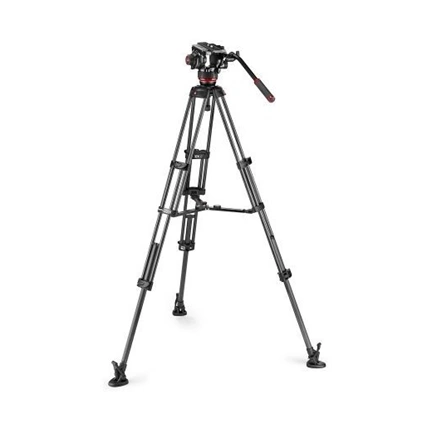 Manfrotto 504x fluid videó fej és karbon ikerlábas videó állvány, földterpesz állvány szett Manfrotto 504x fluid videó fej és karbon ikerlábas videó állvány, földterpesz állvány szett