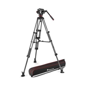 Manfrotto 504x fluid videó fej és karbon ikerlábas videó állvány, földterpesz állvány szett Manfrotto 504x fluid videó fej és karbon ikerlábas videó állvány, földterpesz állvány szett