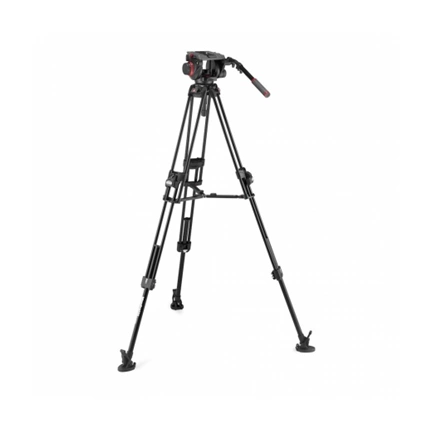MANFROTTO 509 Video fej + 645 Fast Alu állvány, 2n1 terp. ikerláb MVK509TWINFA
