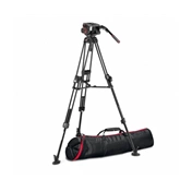 MANFROTTO 509 Video fej + 645 Fast Alu állvány, 2n1 terp. ikerláb MVK509TWINFA