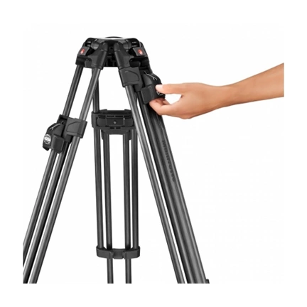 MANFROTTO 509 Video fej + 645 Fast karbon állvány, 2n1 terp. ikerláb MVK509TWINFC