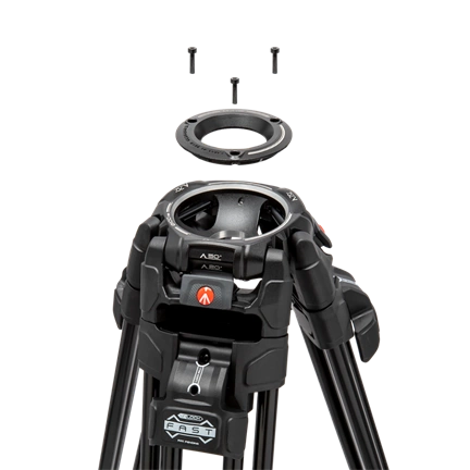 MANFROTTO 526 Pro Video fej + 645 Fast Alu állvány, 2n1 terp. ikerláb MVK526TWINFA