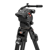 MANFROTTO 526 Pro Video fej + 645 Fast Alu állvány, 2n1 terp. ikerláb MVK526TWINFA