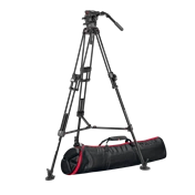 MANFROTTO 526 Pro Video fej + 645 Fast Alu állvány, 2n1 terp. ikerláb MVK526TWINFA