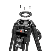 MANFROTTO 526 Pro Video fej + 645 Fast karbon állvány, 2n1 terp. ikerláb MVK526TWINFC