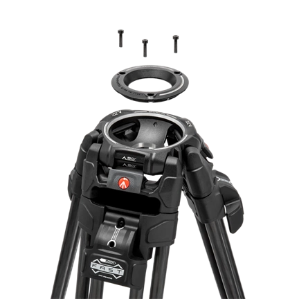 MANFROTTO 526 Pro Video fej + 645 Fast karbon állvány, 2n1 terp. ikerláb MVK526TWINFC