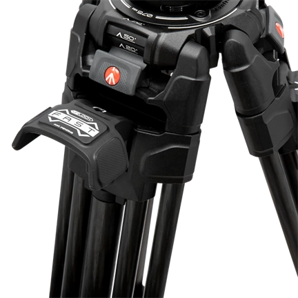 MANFROTTO 526 Pro Video fej + 645 Fast karbon állvány, 2n1 terp. ikerláb MVK526TWINFC